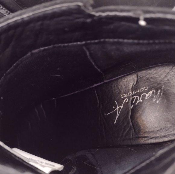 Mari A. Zip up half boots black suede size 6 women's teens - Picture 7 of 12